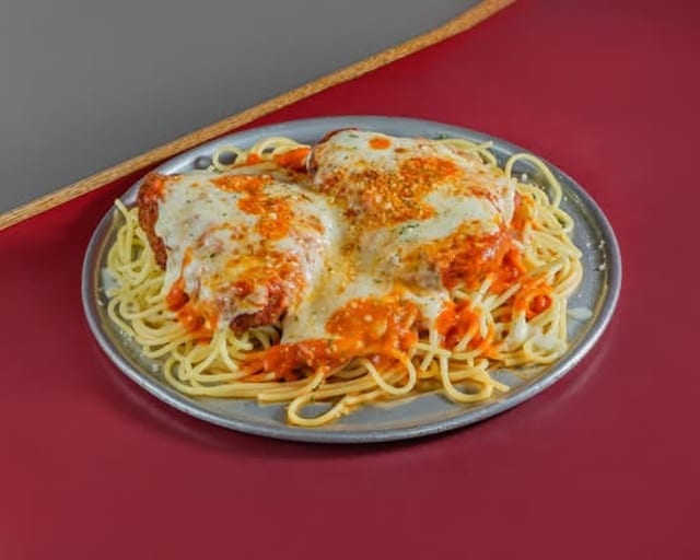 Chicken Parmigiana Pasta.